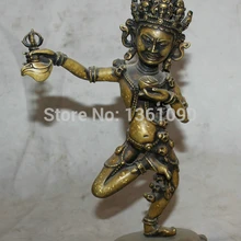 Xd 00531 1" Тибет Тибетский Буддизм Бронзовый Стенд Ваджраварахи Phakmo Дордже Статуя Богини