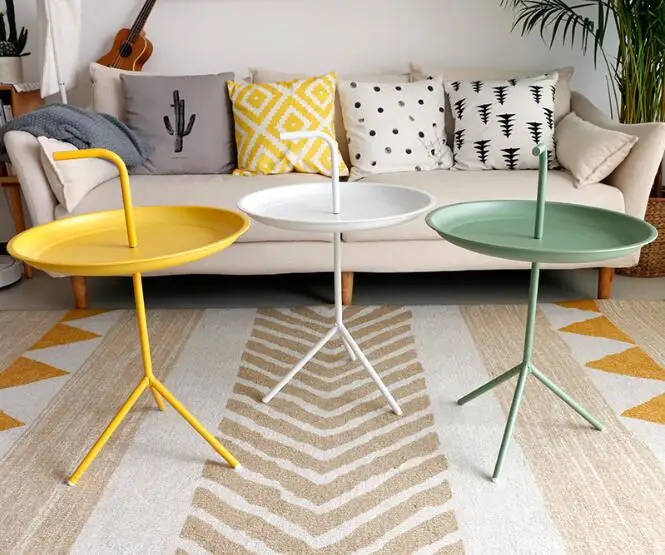 45*68CM Northern Europe tea table Iron side table Bedside table Coffee table