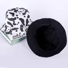 Шляпа-ведро с принтом коровы, рыбацкая шляпа, шляпа для путешествий, шляпа от солнца для мужчин и женщин, 245
