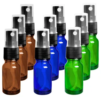 

5pcs/ 10pcs 10 ml (1/3 oz) Amber Essential Oil Glass Mist Spray Bottles Glass Dropper Bottles