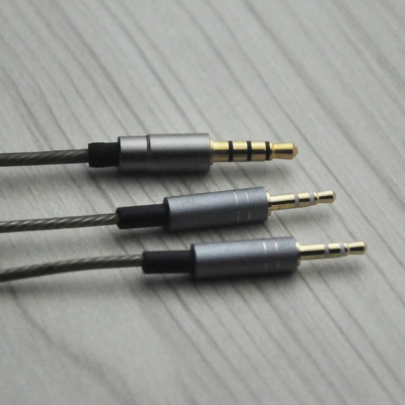  Argento Cavo Audio Con Il Mic Per Il Sol Republic Master Tracks HD V8 V10 V12 X3 cuffie