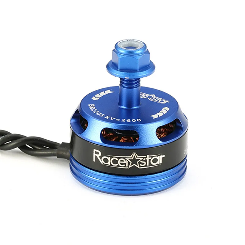 Racerstar Racing Edition 2205 BR2205 2600KV 2-4 S бесщеточный двигатель с вращением по часовой стрелке/CCW темно-синий для QAV250 ZMR250