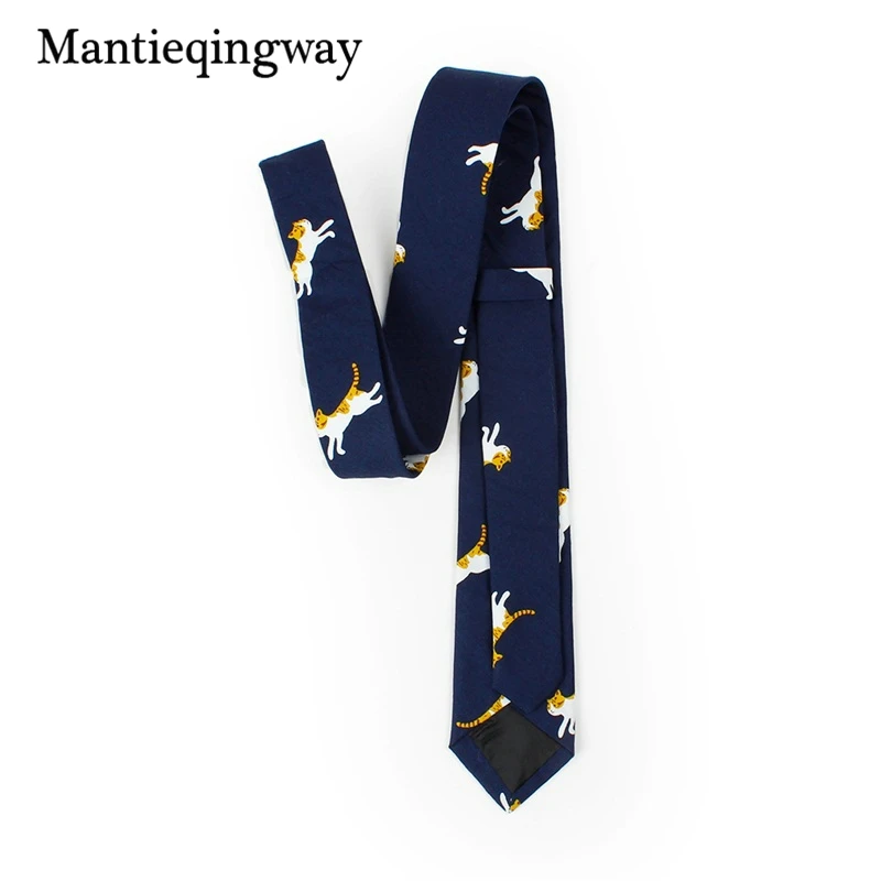 Mantieqingway 6 см модные мужские хлопковые цветочные печатные полосатые свадебные галстуки Тонкий Повседневный Бизнес Gravatas аксессуары Галстуки