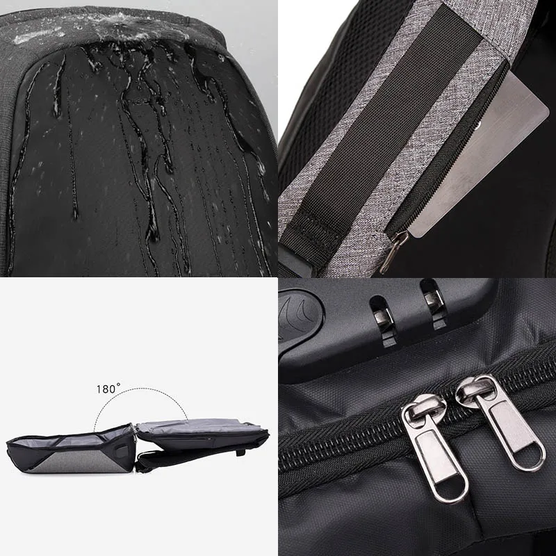 Yurnero hombres Mochila para portátil Mochila 15,6 negocios Mochila con Usb resistente al agua Oxford Anti-robo de la escuela Mochila gris Yurnero hombres Mochila para portátil Mochila 15,6 negocios Mochila con Usb resistente al agua Oxford Anti-robo de la escuela Mochila gris
