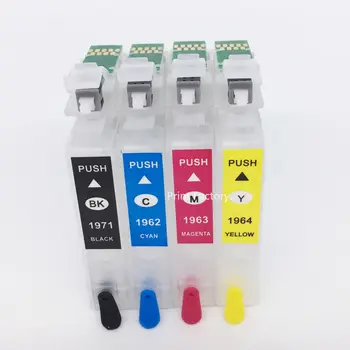 

T1971 T1962-T1964 Refillable Cartridge With ARC Chip For Epson XP-211 XP-411 XP-201 XP-401 XP-101 XP-204 XP-214 WF-2532