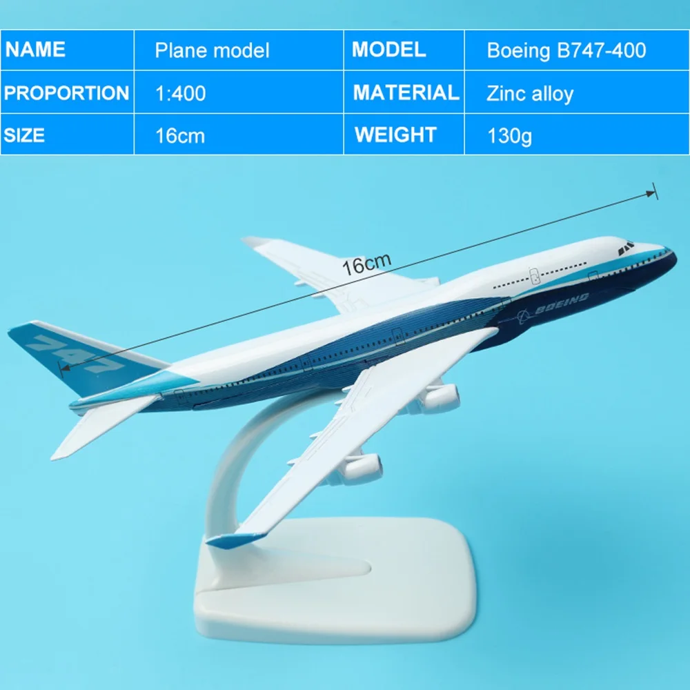 Модель самолета A380 A320 A330 B777 B757 16 см, модель самолета 1:400, модель самолета из сплава, детские игрушки, подарок для ребенка