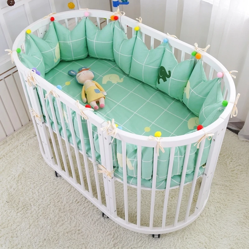 oval crib bumper