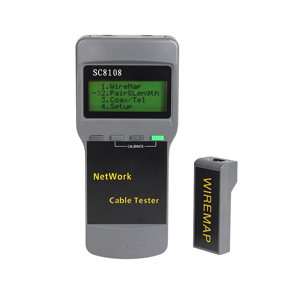 SC8108 многофункциональный портативный сетевой тестер с цифровым ЖК дисплеем LAN