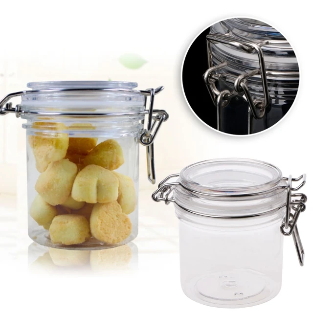 Glass Storage Jars Airtight Clip Top Lid Food Preserve Preserving Jar 500ml  x3