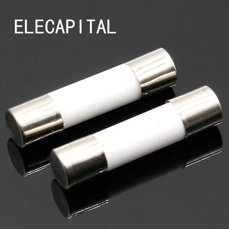 Fusibile 5x20 10 Fusibili In Ceramica T2AH250V A Colpo Lento 5 X 20 Mm/0,197 "x0,787" 2 Amp 250 V (T2A T10AH250V Fuse - Foto 7