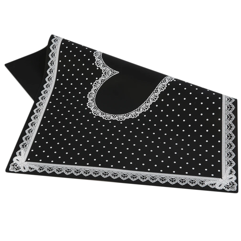 New Silicon Lace Polka Dot Heart Pattern Nail Art Table Mat Pad