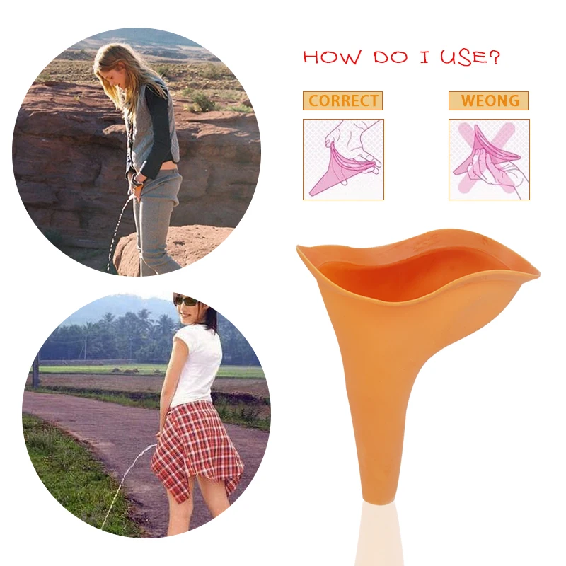 High Quality Portable Women Camping Urine Device Funnel Urinal Female Travel Urination Toilet Women Stand Up& Pee Soft