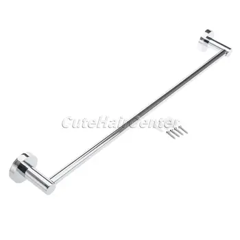 

New Stainless Steel Towel Rack Wall-Mounted Bathroom Towel Holders Single Rail Towel Bars Bath Storage Shelf 60*7.5*5.5CM