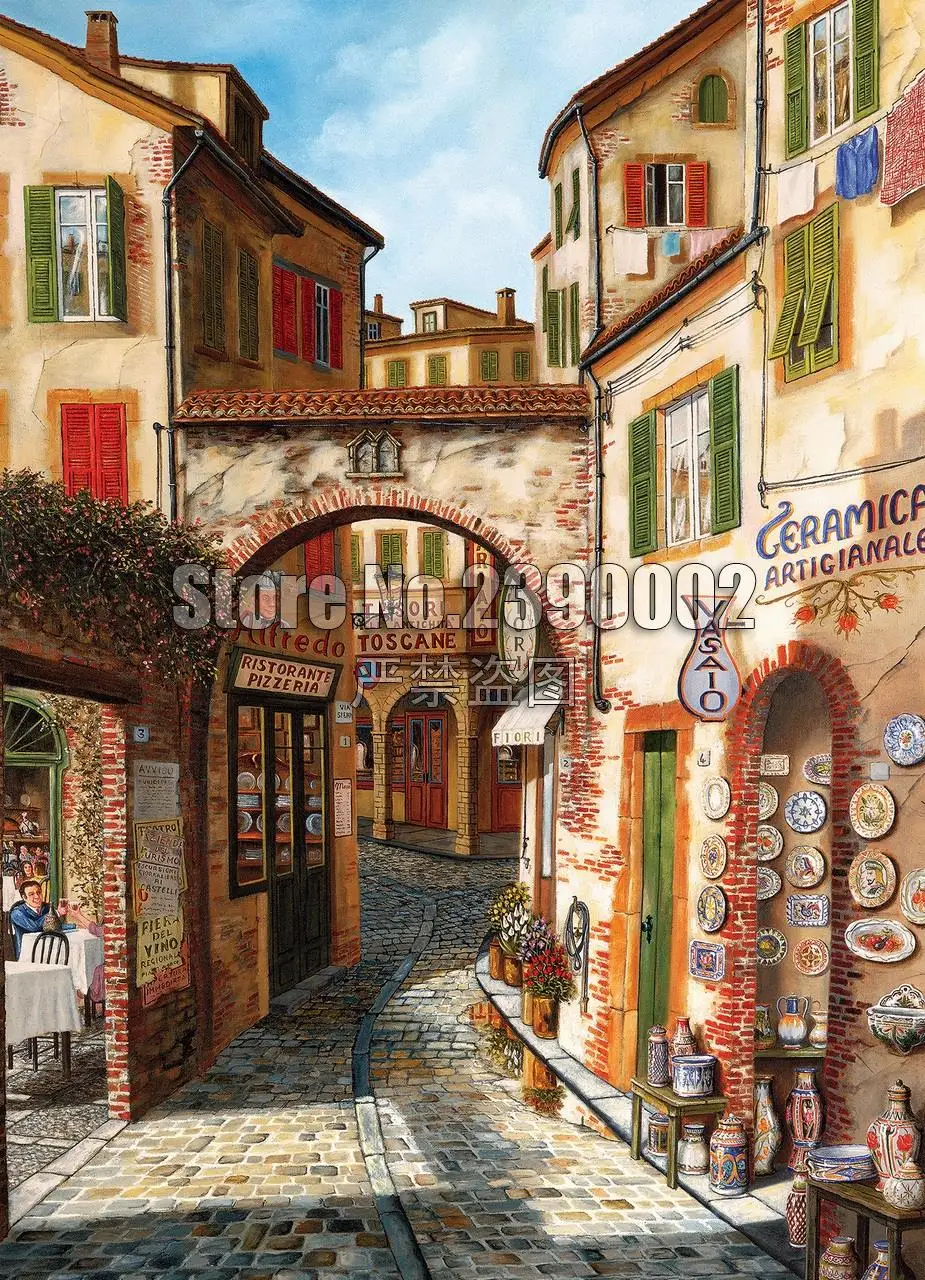 

5D DIY Diamond Embroidery scenery Architecture Italy Diamond Mosaic Full Drills Diamond Painting Kit Home Decor Gift Christmas