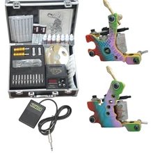 Тату оборудование с чехлом профессиональный полный набор татуировки косметический превосходный косметологические принадлежности для татуировок