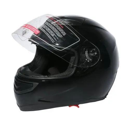 DOT Gloss Black Street Sport Bike Full Face Motorcycle Helmet +2 VISOR