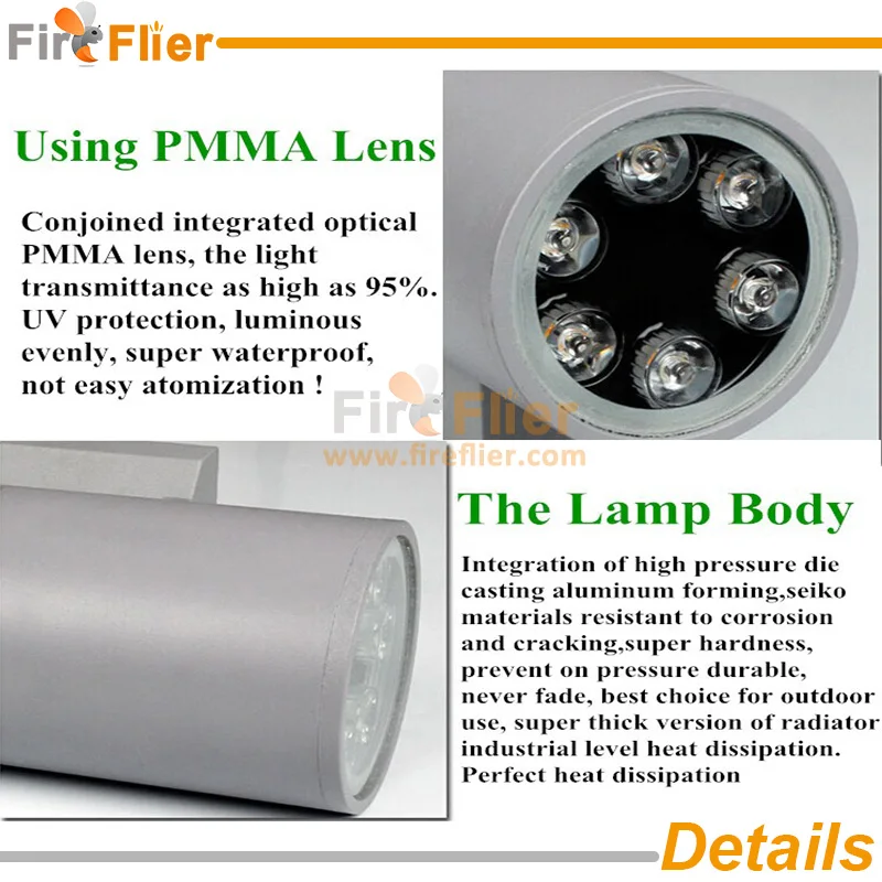 up down led wall light details