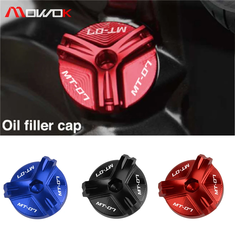 with LOGO MT 07 One piece Engine Oil Drain Plug cover 5 Colors