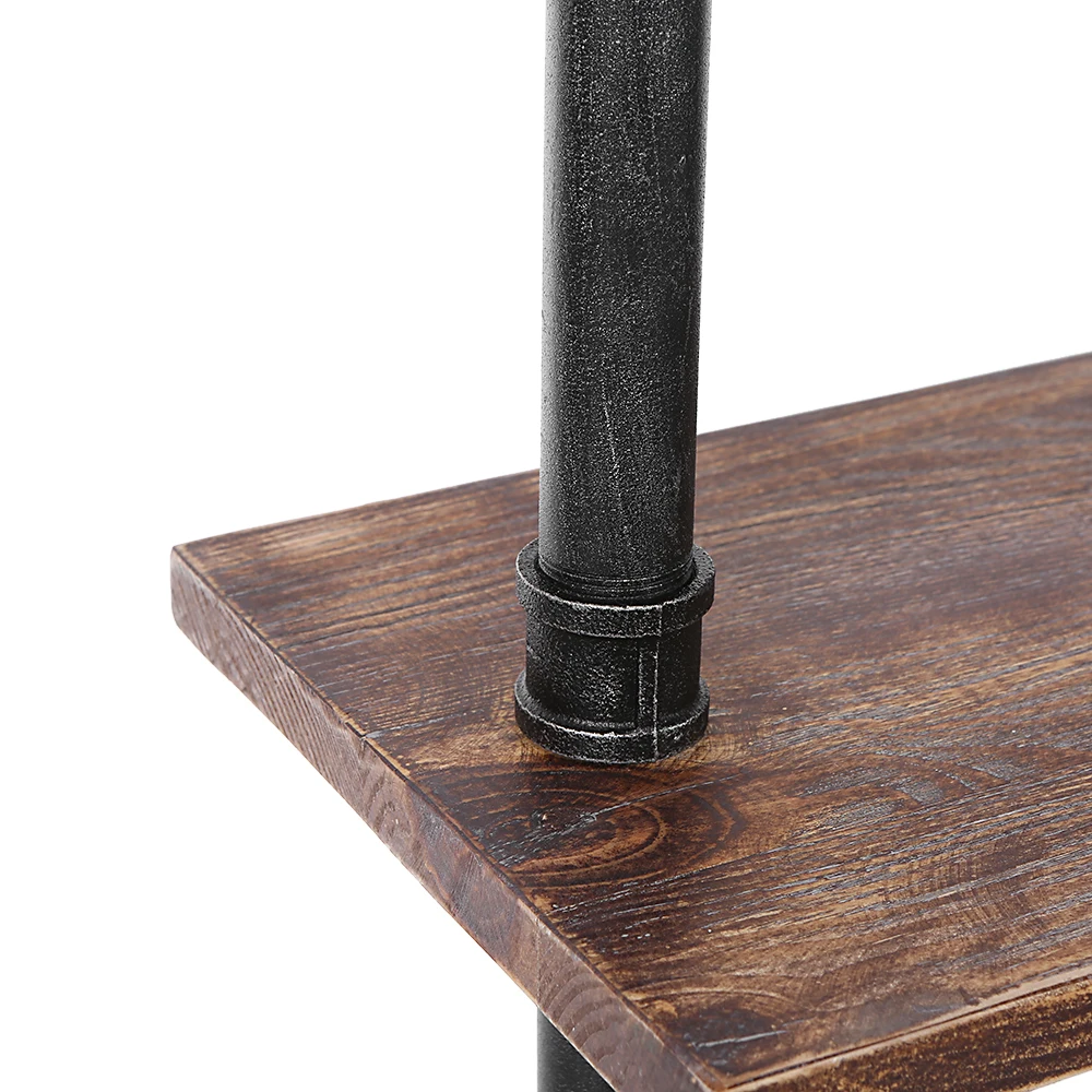 Aliexpress Buy IKayaa 6 Tier Rustic Industrial Ladder Wall Shelves Wood Planks Iron Pipe Standing Book Shelf Storage Rack US DE FR Stock From Reliable Aliexpress Buy IKayaa 6 Tier Rustic Industrial Ladder Wall Shelves Wood Planks Iron Pipe Standing Book Shelf Storage Rack US DE FR Stock From Reliable