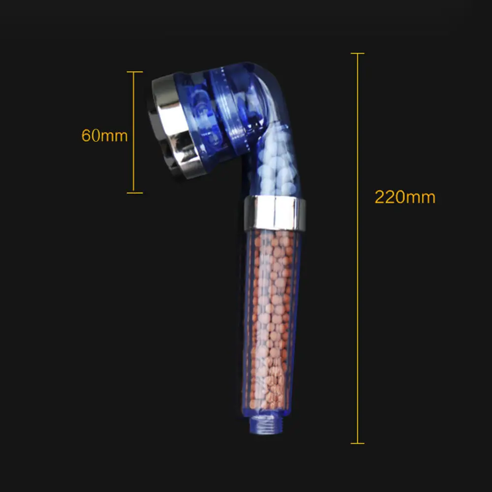 Насадка для душа регулируемая 3 режима высокого давления каменная ручная душевая головка с отрицательным ионом активированные