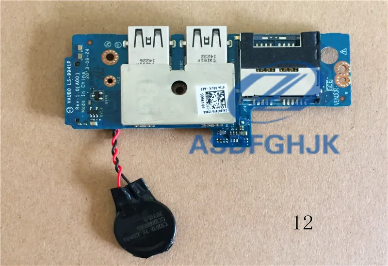 

VAUB0 LS-9941P 007DF4 07DF4 Genuine for Dell Precision M3800 XPS 15 Laptop USB Board SD Card Reader board works 100% Test OK
