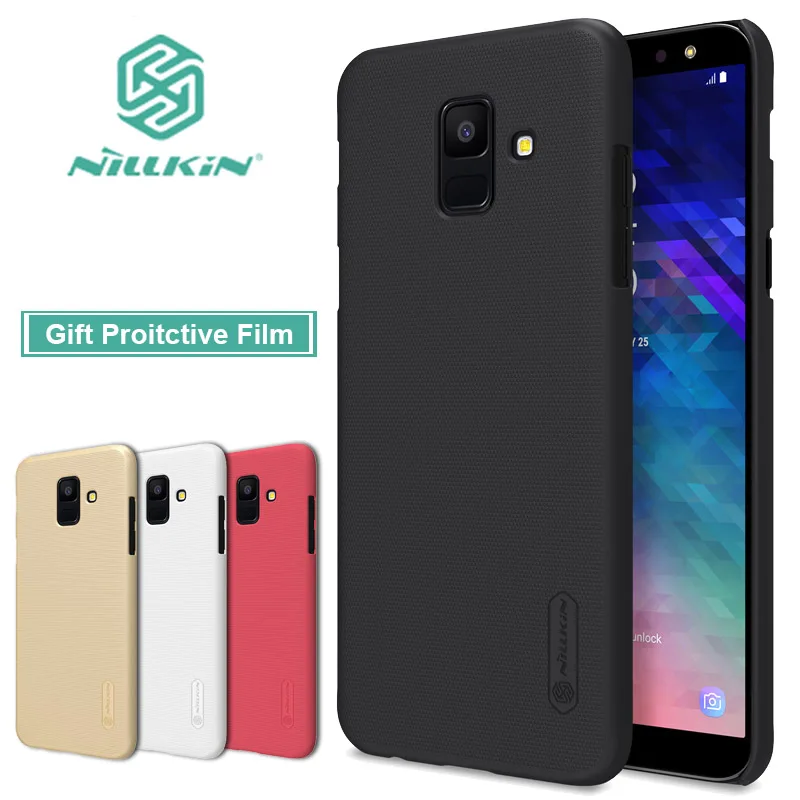 Чехол для Samsung A6 2018 Nillkin матовый защитный чехол жесткий Galaxy Plus Nilkin телефона
