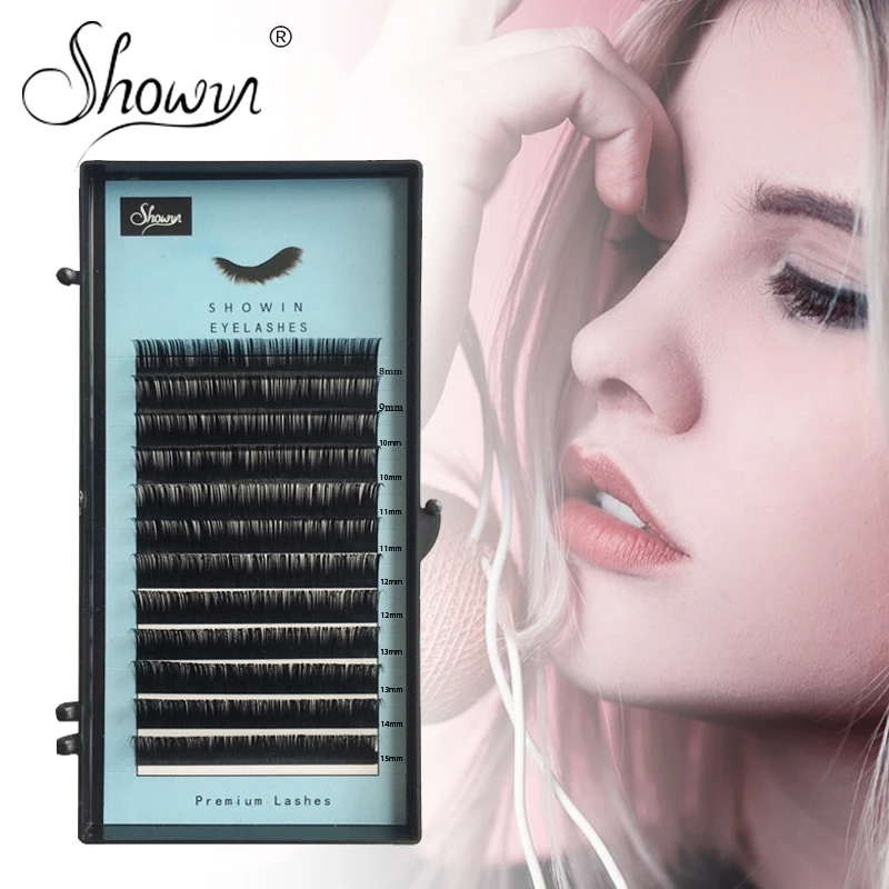 

Individual Eyelash Extension Faux Mink Eyelashes Russian Volume False Mixed Length Premium Lashes Extensions
