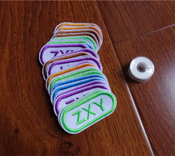Customized Kids Name stickers Embroidery Sewn on cloth patches - Buyer's Show 9