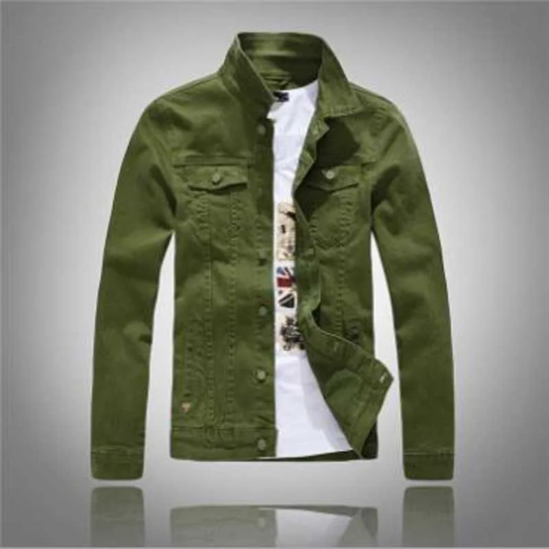 Spring and autumn new men's cowboy jacket long sleeved cowboy jacket Spring and autumn new men's cowboy jacket long sleeved cowboy jacket