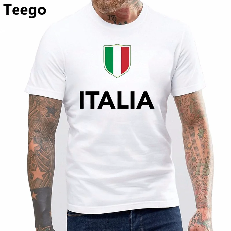 Brand Cotton Men Clothing Male Slim Fit T Shirt Italy Italian ...