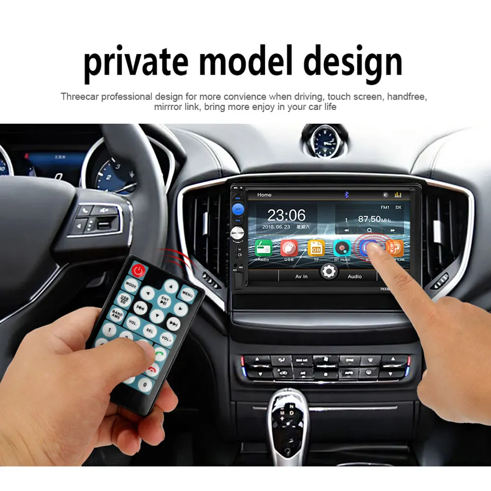

7inch Car MP5 Player with Remote Control LCD Touch Screen FM Radio Multimedia player car fm radio bluetooth kit 2 din Car Radio