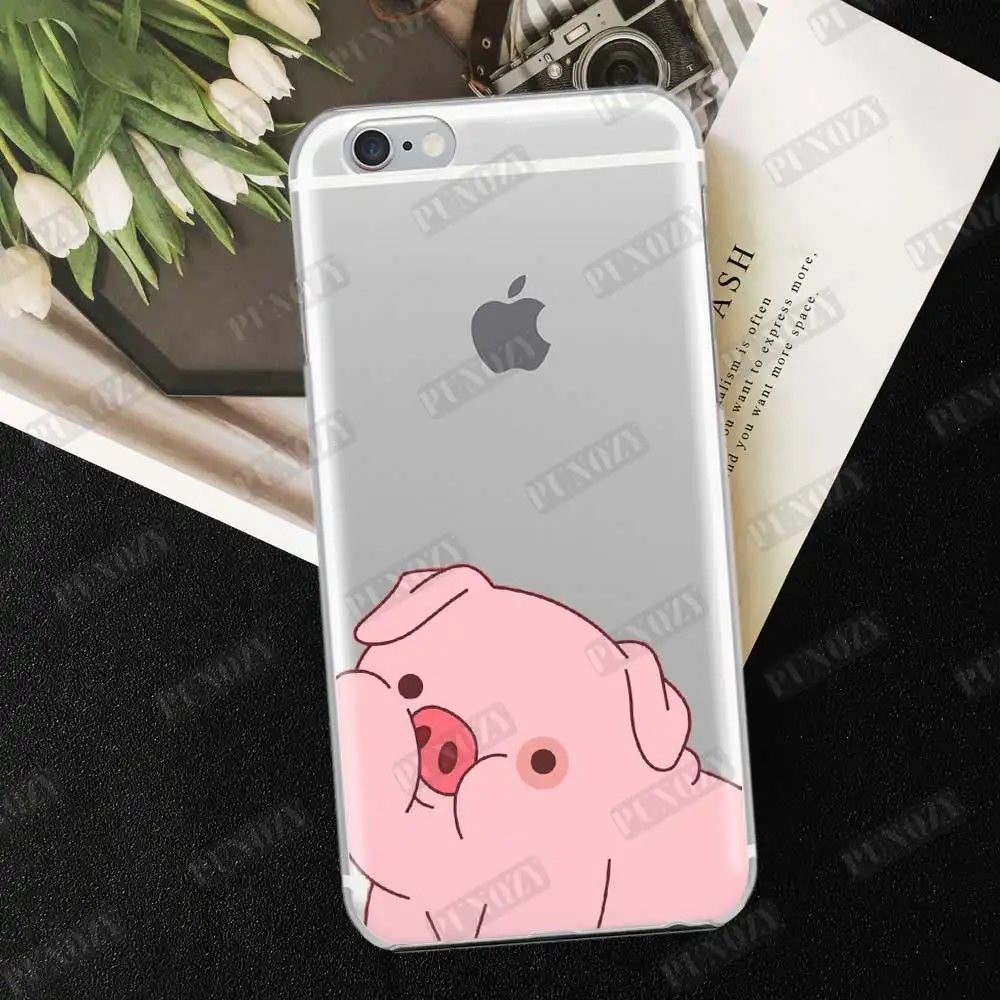 Милый чехол для телефона с рисунком из мультфильма Гравити Фолз Waddles the Pig Для iphone 11 pro X XR XS MAX 6 6S 8 7 Plus 5 5S SE 4 4S силиконовый чехол из ТПУ - Цвет: TPU  A439