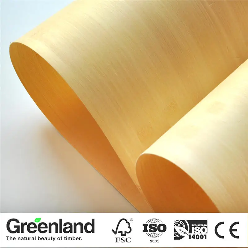 Bamboo Veneer Flooring DIY Furniture Table Natural Material Chair Cabinet Doors Outer Skin Size 250x42 Cm Natural Horizontal