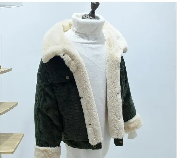 SEDUTMO/зимняя бархатная парка; женское вельветовое пальто; теплая короткая куртка больших размеров; женская уличная верхняя одежда; Толстая Повседневная одежда; ED539