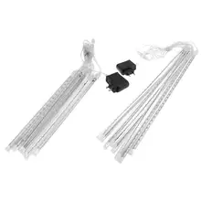 8 шт. водонепроницаемые разноцветные трубки светодиодный ночник гирлянда сказочные огни ЕС/США штекер luminaria для рождества люсис привело decoracion