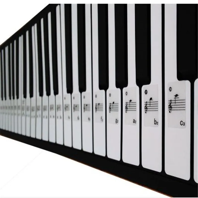 Белая прозрачная наклейка на клавиатуру для фортепиано|piano keyboard stickers|stickers pianokeyboard