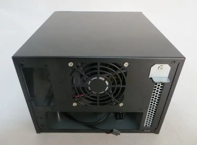 NAS серверного шасси для хранения мелких изделий Горячая замена 2-bay ITX алюминиевая панель NVR компьютер чехол