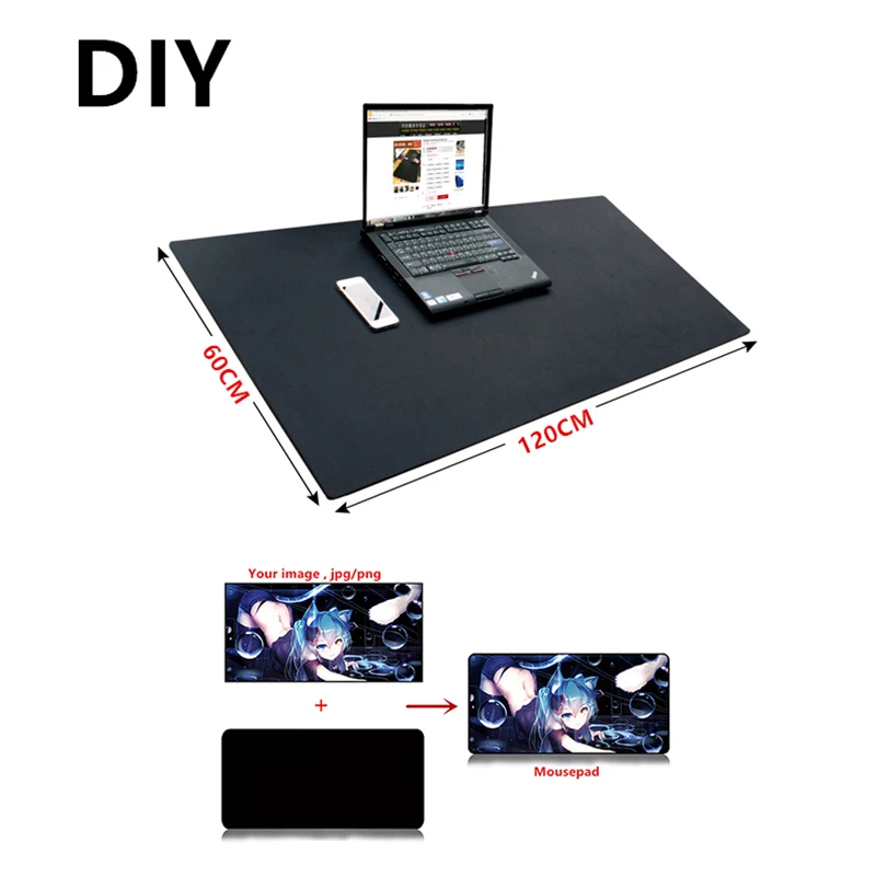 

FFFAS Super large DIY Custom mousepad XL XXL 120*60cm grande DIY gaming Mouse pad mat Sexy Anime for CS GO dota 2 game gamer