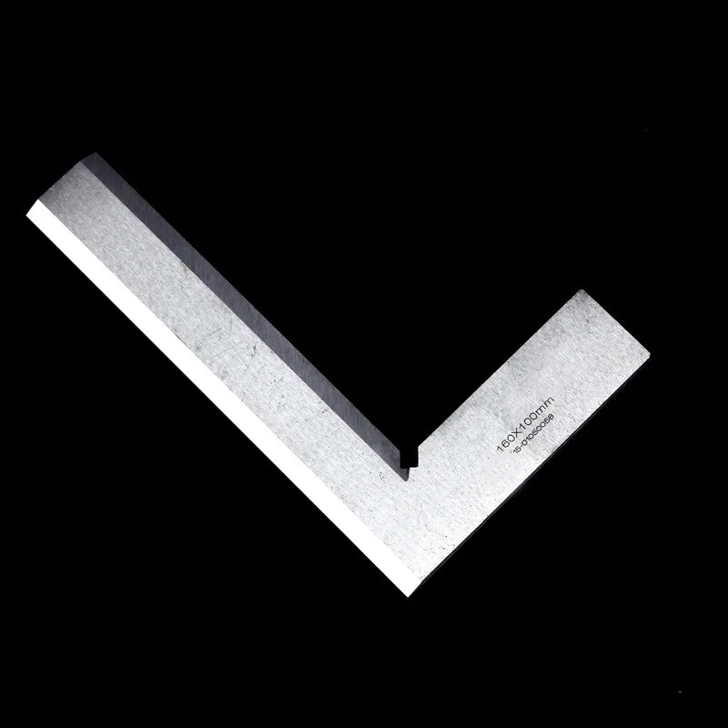 

high quality Silver Tone 160 x 100mm Bladed 90 Degree Angle Try Square Ruler