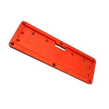 

New Aluminum Circular Saw Throat Plate Flip DIY Woodworking Table Cover Plate