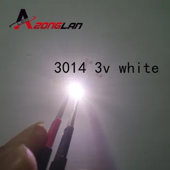 

4000PCS 3014 SMD LED Chip White Ultra Bright 0.1W 11-13LM 30mA 3V Surface Mount Chip Light Emitting Diode Lamp SMD3014 LED Bead