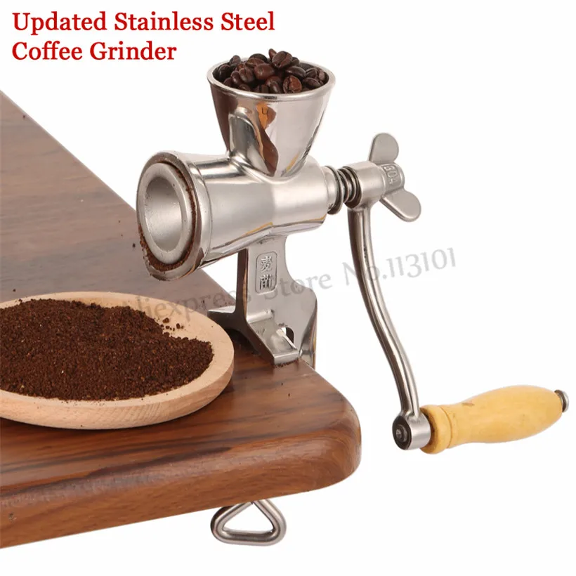 Upgraded Stainless Steel Flour Mill Coffee Bean Grinding Miller Manual Corn Grinding Machine for Maize Flour with Hand Crank Upgraded Stainless Steel Flour Mill Coffee Bean Grinding Miller Manual Corn Grinding Machine for Maize Flour with Hand Crank