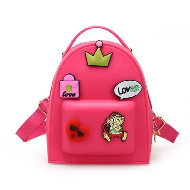 Jelly Graffiti Backpacks Designer Girls Pink Bag Travel Bags Children