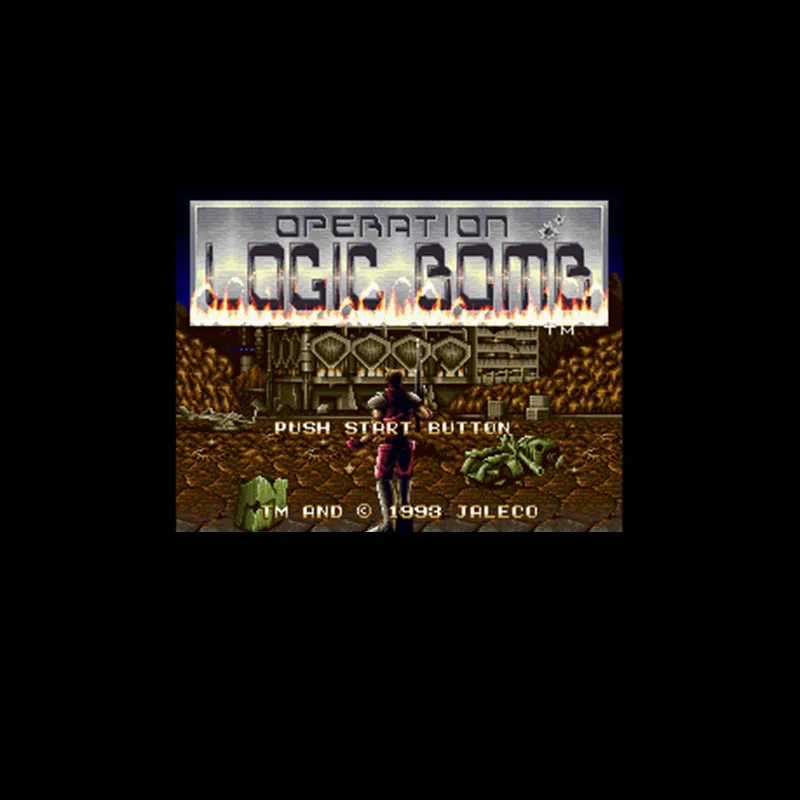 Операционная логическая бомба NTSC Версия 16 бит 46 пин большая серая игровая карта