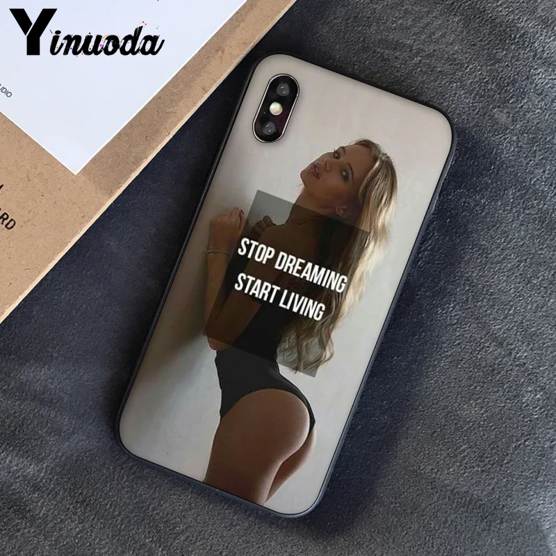 Чехол Yinuoda мягкий черный для iPhone 5 5Sx 6 7 7plus 8 8Plus X XS MAX XR|Бамперы| |