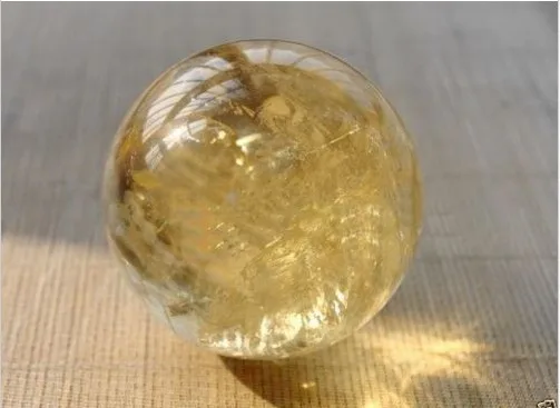 (35-50g) 100% NATURAL citrine sphere quartz CRYSTAL POINT HEALING