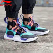 Li-Ning/мужские кроссовки REBURN WS для баскетбола и культуры с высокой дышащей подкладкой, спортивная обувь для фитнеса, кроссовки AGBP023 XYL253