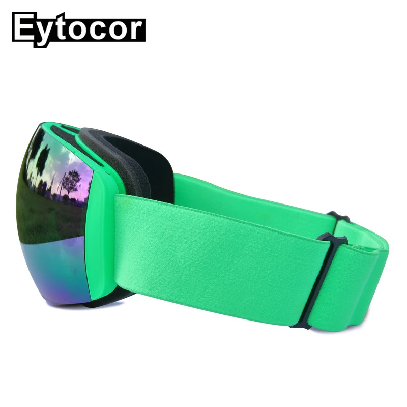 EYTOCOR профессиональные двойные сферические многоцветные линзы из поликарбоната лыжные очки лыжные Лыжные маски для мужчин и женщин снежные очки