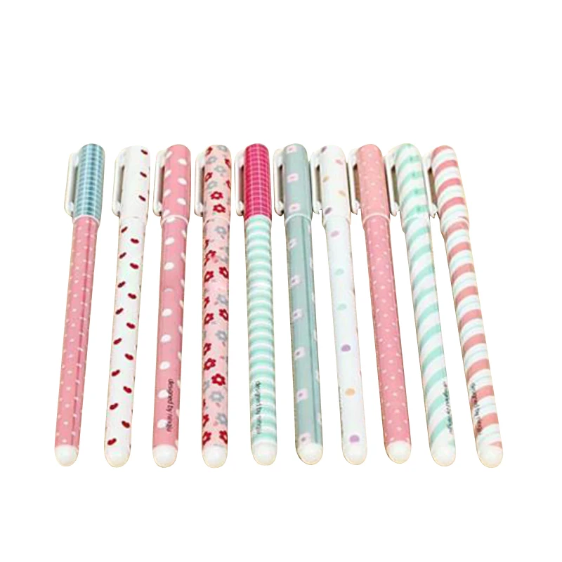 

10PCS Cute Little Korean Stationery Watercolor Pen Gel Pens Set Color Kandelia