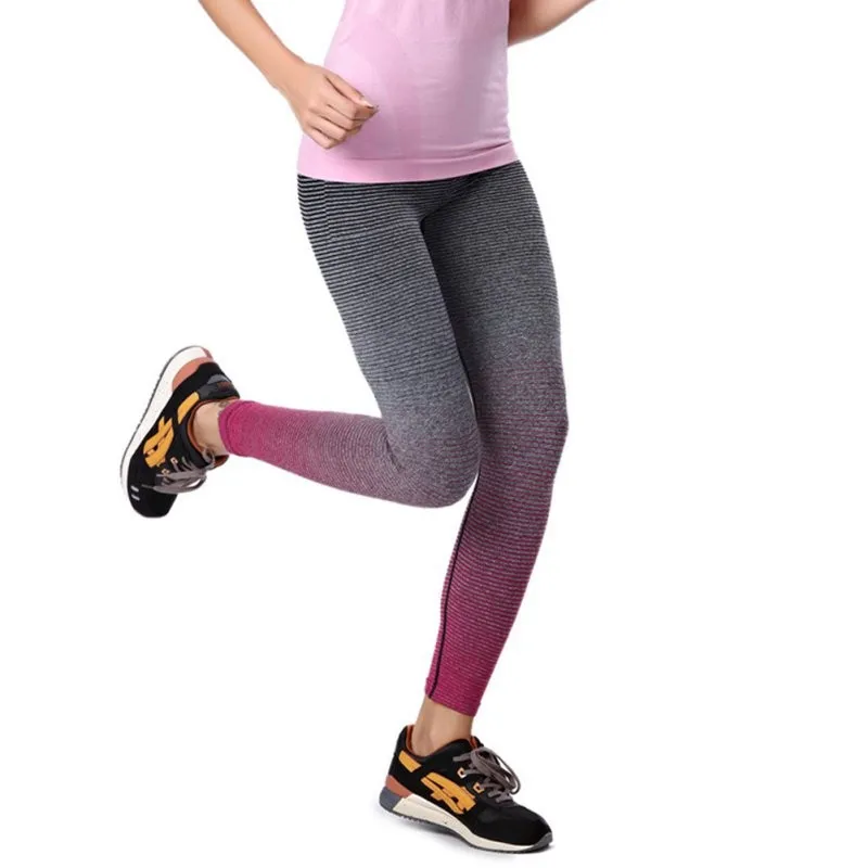 Женские брюки для фитнеса, йоги, спорта, стрейчевые, для спортзала, бега, укороченные, спортивные брюки, леггинсы